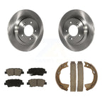 Transit Auto Rear Disc Rotors Ceramic Pads And Parking Brake Shoes Kit For 2016 Kia Optima FULL HYBRID EV-GAS (FHEV) engine With Electric K8C-104902
