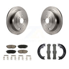 Transit Auto Rear Disc Rotors Ceramic Pads And Parking Brake Shoes Kit For Subaru Tribeca B9 K8C-104903