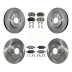 Transit Auto Front Rear Disc Brake Rotors And Ceramic Pads Kit For Chevrolet Malibu Pontiac G6 With 276mm Diameter Rotor K8T-100809