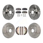 Transit Auto Front Rear Disc Brake Rotors Ceramic Pads And Drum Kit For 2019 Toyota Yaris Hatchback with rear brakes K8T-106046