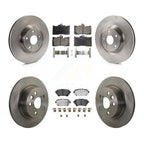 Transit Auto Front Rear Disc Brake Rotors And Ceramic Pads Kit (6Pc) For 2021-2023 Lexus IS300 IS350 K8T-106047