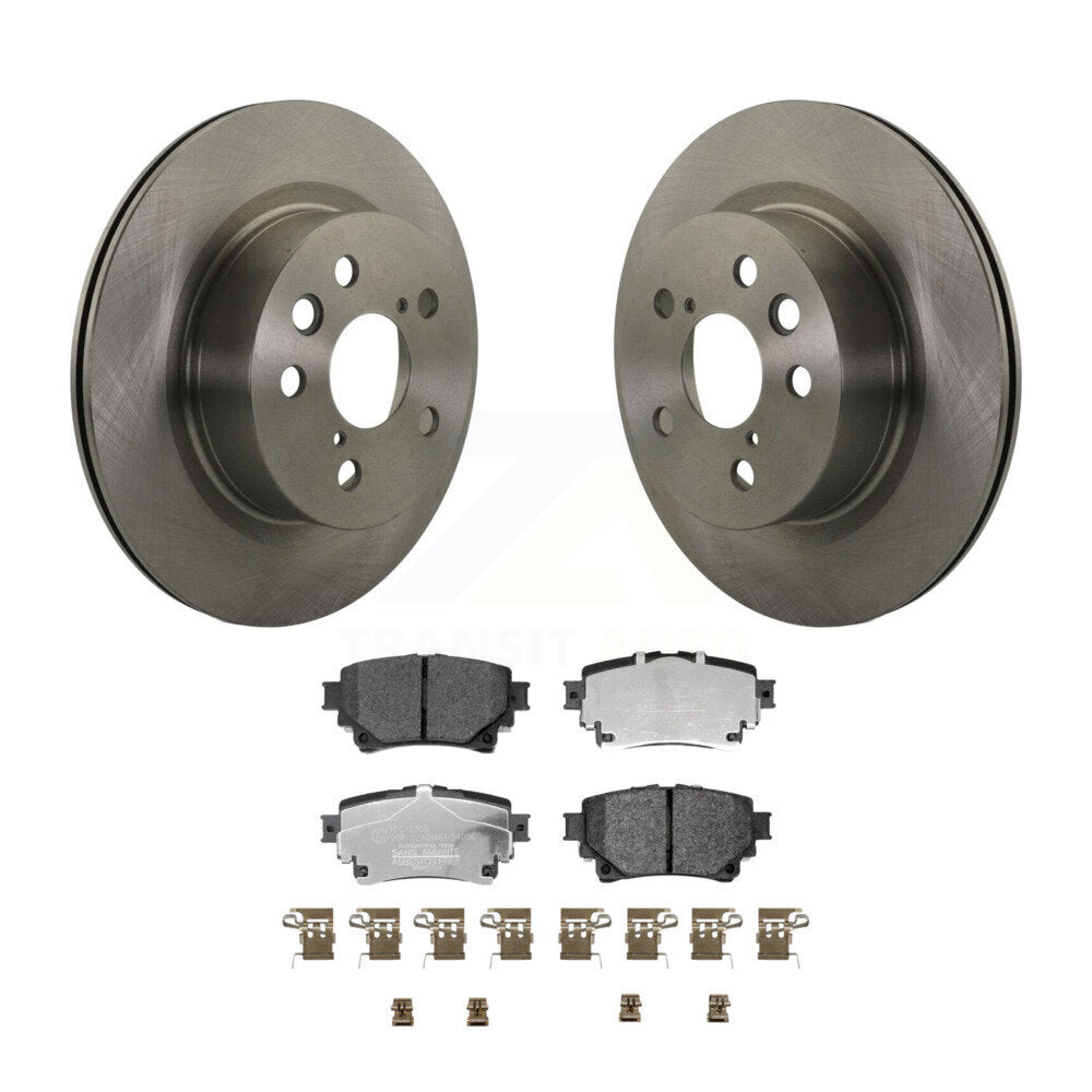Transit Auto Rear Disc Brake Rotors And Ceramic Pads Kit For Lexus IS300 IS350 RC350 RC300 K8T-106049