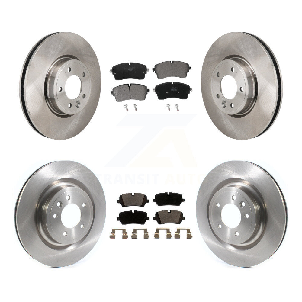 Transit Auto Front Rear Disc Brake Rotors And Ceramic Pads Kit For 2018 Land Rover Range 3.0L with Supercharged With 350mm Diameter Rotor K8T-106053