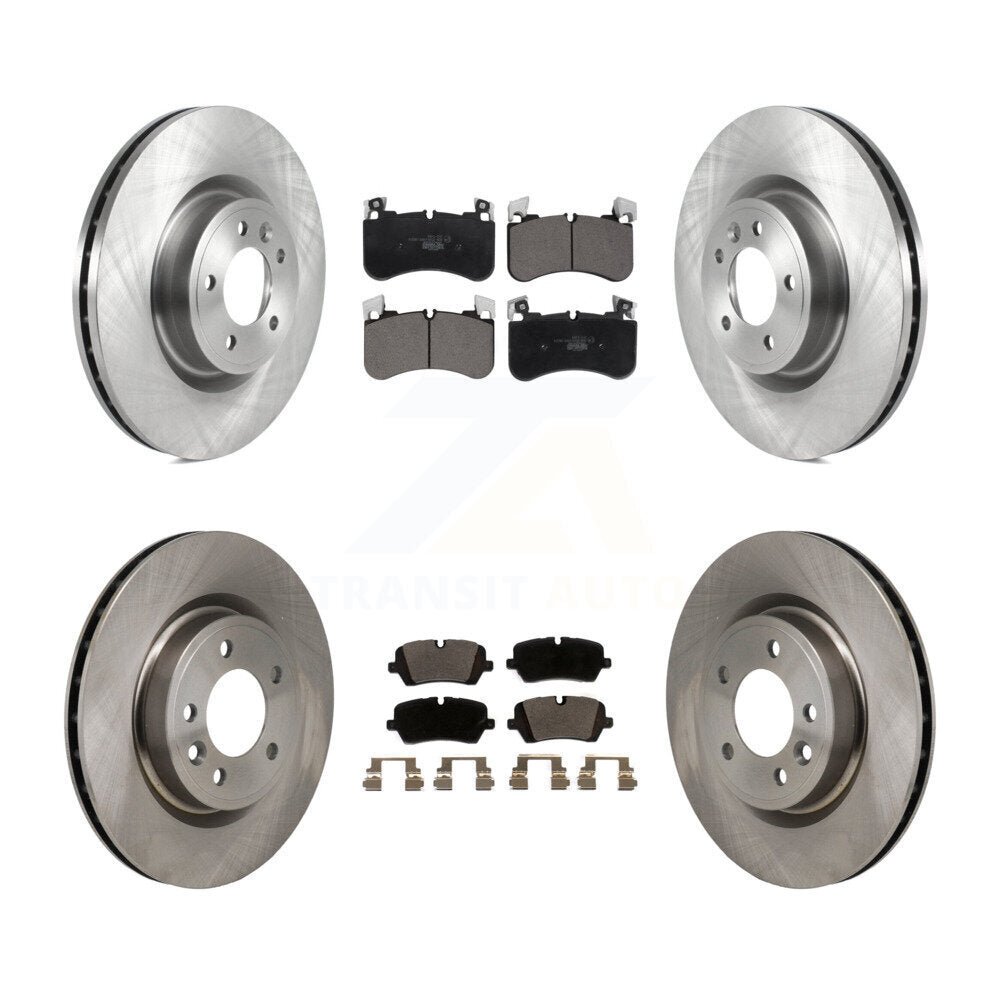 Transit Auto Front Rear Disc Brake Rotors And Ceramic Pads Kit For 2018 Land Rover Range 3.0L with DIESEL engine With 363mm Diameter Rotor K8T-106056