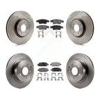 Transit Auto Front Rear Disc Brake Rotors And Ceramic Pads Kit For 2009-2013 INFINITI G37 AWD With 1 Piston Caliper K8T-106059