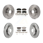 Transit Auto Front Rear Disc Brake Rotors And Ceramic Pads Kit For 2021 Nissan Rogue 1st Digit Of Vin Is 5 K K8T-106060