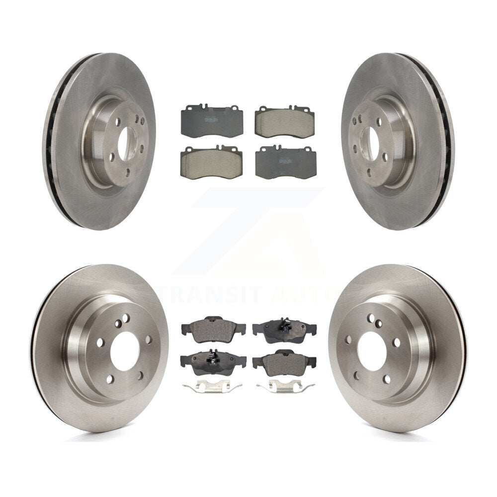 Transit Auto Front Rear Disc Brake Rotors And Ceramic Pads Kit For Mercedes-Benz E400 With 344mm Diameter Rotor K8T-106064