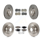 Transit Auto Front Rear Disc Brake Rotors And Ceramic Pads Kit For 2015 Mercedes-Benz E400 Convertible Coupe With 344mm Diameter Rotor K8T-106065