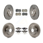 Transit Auto Front Rear Disc Brake Rotors And Ceramic Pads Kit For 2010-2011 Mercedes-Benz E550 Sedan With 300mm Diameter Rotor K8T-106066