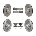 Transit Auto Front Rear Disc Brake Rotors And Ceramic Pads Kit For 2010-2011 Mercedes-Benz E550 Sedan With 320mm Diameter Rotor K8T-106067