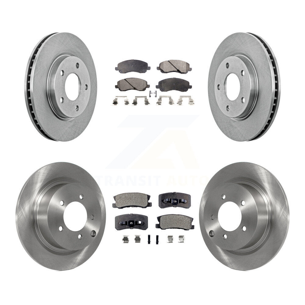 Transit Auto Front Rear Disc Brake Rotors And Ceramic Pads Kit For Mitsubishi Lancer K8T-106071