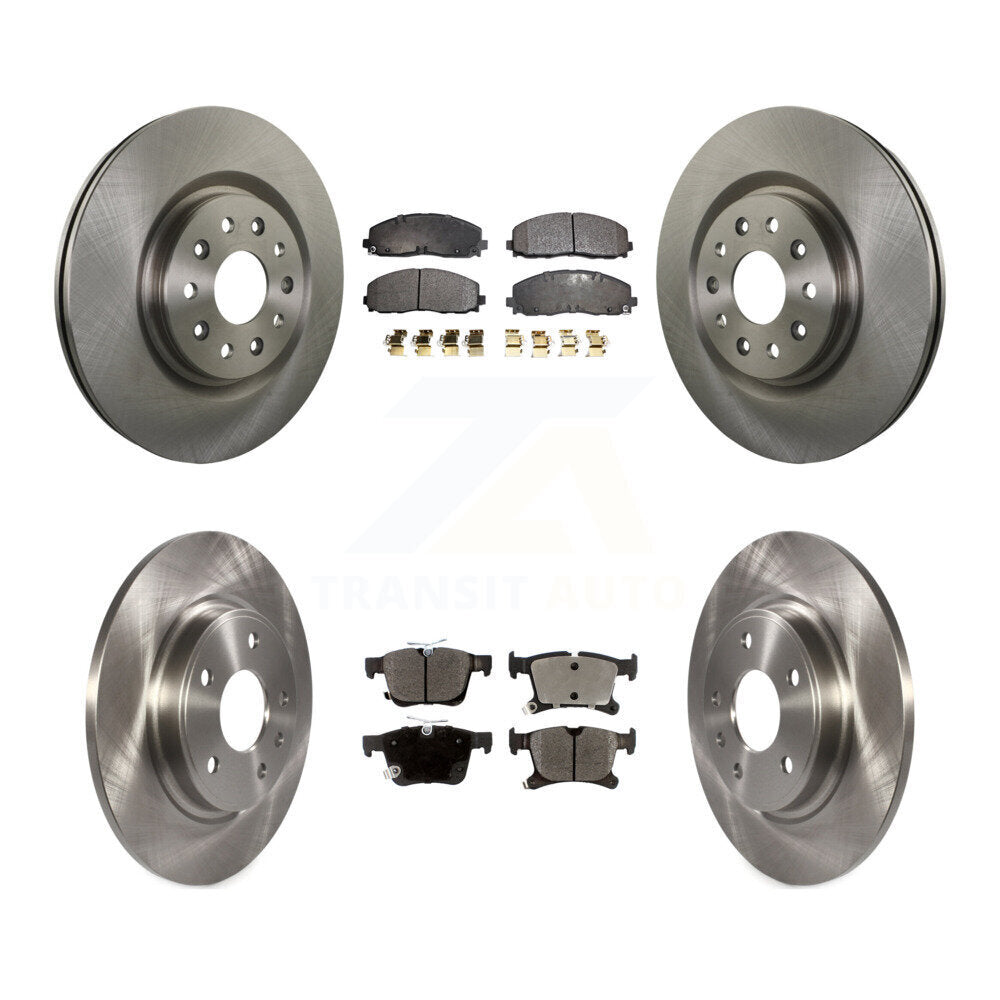 Transit Auto Front Rear Disc Brake Rotors And Ceramic Pads Kit For Chrysler Grand Caravan Voyager With 350mm Diameter Rotor K8T-106073