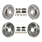 Transit Auto Front Rear Disc Brake Rotors And Ceramic Pads Kit For 2021-2025 Hyundai Elantra 1.6L with Naturally Aspirated With Electric Parking K8T-106075