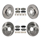 Transit Auto Front Rear Disc Brake Rotors And Ceramic Pads Kit For 2021-2025 Hyundai Elantra 1.6L with Naturally Aspirated With Manual Parking K8T-106076