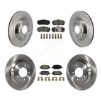 Transit Auto Front Rear Disc Brake Rotors And Ceramic Pads Kit For 2021-2025 Hyundai Elantra 1.6L with Turbocharged With Electric Parking K8T-106077