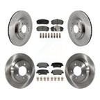 Transit Auto Front Rear Disc Brake Rotors And Ceramic Pads Kit For 2021-2025 Hyundai Elantra 1.6L with Turbocharged With Manual Parking K8T-106078