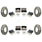 Transit Auto Front Rear Brake Rotors Ceramic Pad Kit For IC Corporation CE School Bus Commercial International 4400 HC Integrated Ford Chevrolet 4100 F-650 RE BE Silverado 5500 HD 4500 6500 K8T-106079