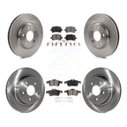 Transit Auto Front Rear Disc Brake Rotors And Ceramic Pads Kit For 2008 Chevrolet Cobalt SS with 2.0L With 1 Piston Calipers K8T-106080
