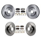 Transit Auto Front Rear Disc Brake Rotors And Ceramic Pads Kit For 2013-2015 Chevrolet Malibu Naturally Aspirated With 321mm Diameter Rotor K8T-106083