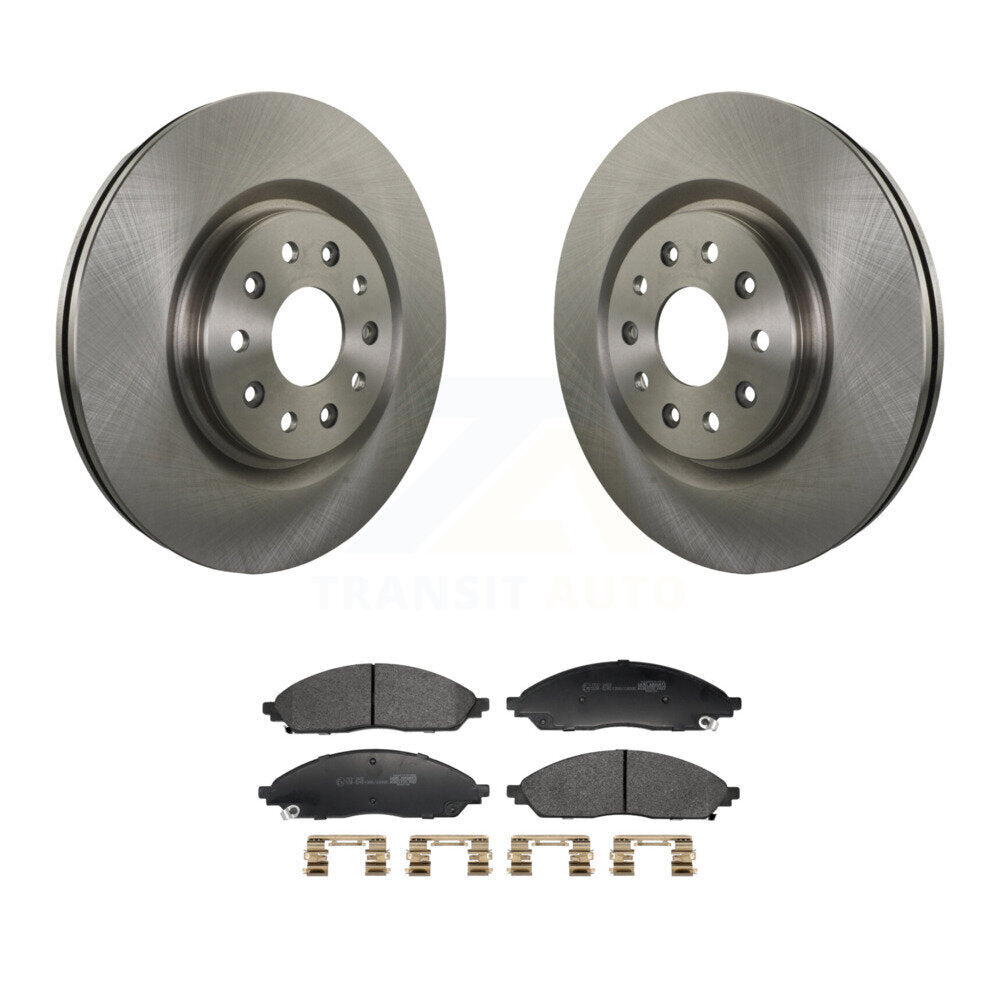 Transit Auto Front Disc Brake Rotors And Ceramic Pads Kit For 2020-2025 Chrysler Pacifica AWD K8T-106087