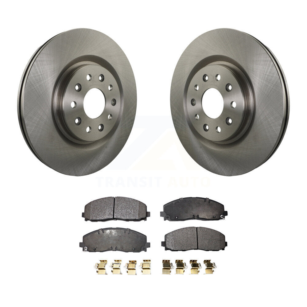 Transit Auto Front Disc Brake Rotors And Ceramic Pads Kit For Chrysler Grand Caravan Voyager With 350mm Diameter Rotor K8T-106088