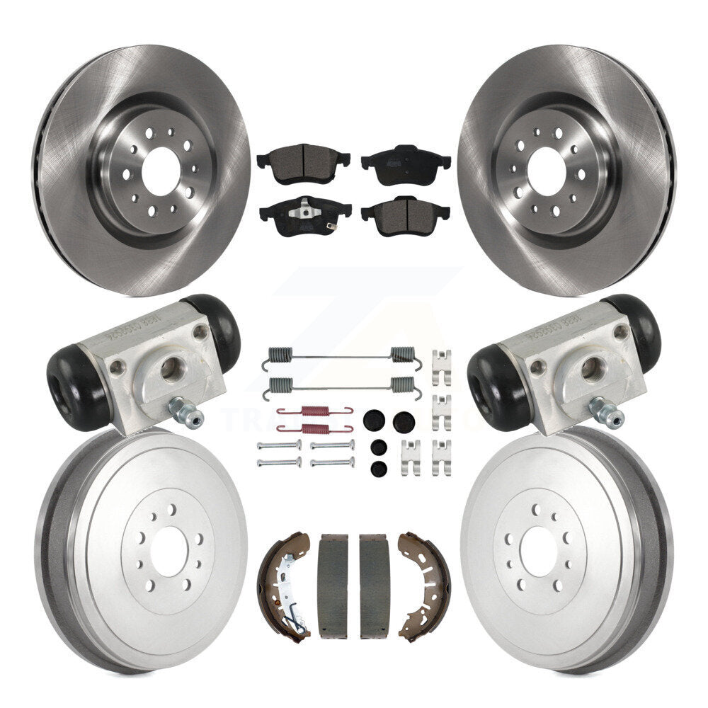 Transit Auto Front Rear Disc Brake Rotors Ceramic Pads And Drum Kit (9Pc) For 2015-2021 Ram ProMaster City K8T-106096
