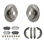 Transit Auto Rear Disc Rotors Ceramic Pads And Parking Brake Shoes Kit For 2021 Lexus RC350 RC300 With 310mm Diameter Rotor K8T-106102