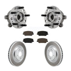 Transit Auto Front Hub Bearing Assembly Coated Disc Brake Rotors And Ceramic Pads Kit For 2022 Hyundai Veloster N Automatic Dual Clutch transmission With 330mm Diameter Rotor KBB-131661