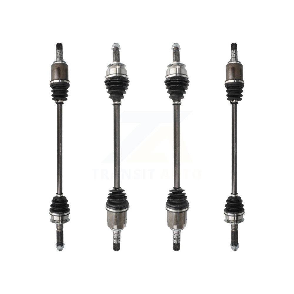 Kugel Front Rear CV Axle Drive Shaft Complete Assembly Kit For Subaru Forester Sport Utility with AWD 2.5L Automatic CVT transmission - Left Right Side (Driver Passenger) KCV-100474
