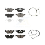 CMX Front Rear Ceramic Disc Brake Pads And Wear Sensor Kit For BMW 328xi 328i KCW-100069