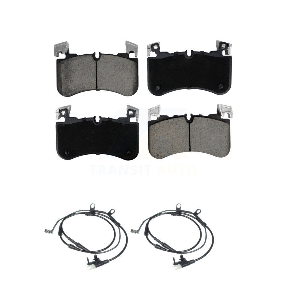 CMX Front Ceramic Disc Brake Pads And Wear Sensor Pairs Kit For 2018 Land Rover Range SV Autobiography Dynamic with 5.0L