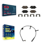 CMX Rear Ceramic Disc Brake Pads And Wear Sensor Kit For Cadillac CT6 KCW-101398