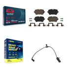 CMX Rear Ceramic Disc Brake Pads And Wear Sensor Kit For Audi Q7 Q8 SQ8 SQ7 A8 Quattro S8 KCW-101406