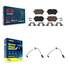 CMX Rear Ceramic Disc Brake Pads And Wear Sensors Kit For Audi Q7 Q8 SQ8 SQ7 A8 Quattro S8 KCW-101420