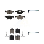 CMX Front Rear Ceramic Disc Brake Pads And Wear Sensors Kit For Mercedes-Benz E320 CLK320 E430 KCW-101425