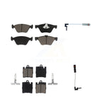 CMX Front Rear Ceramic Disc Brake Pads And Wear Sensors Kit For Mercedes-Benz E320 CLK320 E430 KCW-101426