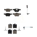CMX Front Rear Ceramic Disc Brake Pads And Wear Sensors Kit For Mercedes-Benz E320 CLK320 E430 KCW-101427