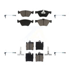 CMX Front Rear Ceramic Disc Brake Pads And Wear Sensors Kit For Mercedes-Benz E320 CLK320 E430 KCW-101462