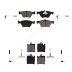 CMX Front Rear Ceramic Disc Brake Pads And Wear Sensors Kit For Mercedes-Benz E320 CLK320 E430 KCW-101463