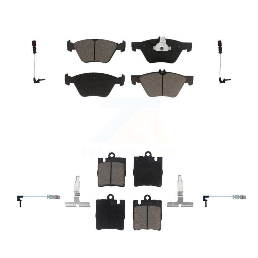 CMX Front Rear Ceramic Disc Brake Pads And Wear Sensors Kit For Mercedes-Benz E320 CLK320 E430 KCW-101464