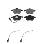 CMX Front Ceramic Disc Brake Pads And Extra Wear Sensor Pairs Kit For 2004-2006 Audi TT Quattro 1.8L KCW-101532
