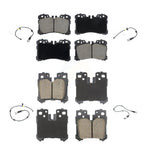 CMX Front Rear Ceramic Disc Brake Pads And Wear Sensors Kit (6Pc) For Lexus LS460 KCW-101609