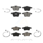CMX Front Rear Ceramic Disc Brake Pads And Wear Sensors Kit For 2006-2009 Jaguar Super V8 with 380mm Brakes KCW-101621