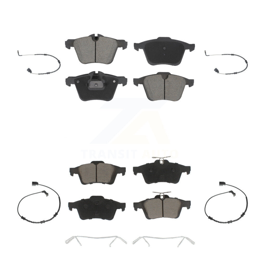 CMX Front Rear Ceramic Disc Brake Pads And Wear Sensors Kit For 2006-2009 Jaguar Super V8 with 380mm Brakes KCW-101621