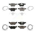 CMX Front Rear Ceramic Disc Brake Pads And Wear Sensors Kit For BMW 328xi 325xi KCW-101622