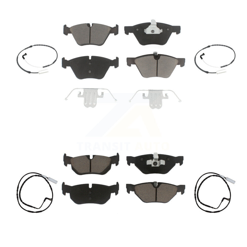 CMX Front Rear Ceramic Disc Brake Pads And Wear Sensors Kit For BMW 328xi 325xi KCW-101622