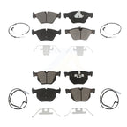 CMX Front Rear Ceramic Disc Brake Pads And Wear Sensors Kit For BMW 330xi 335xi KCW-101623