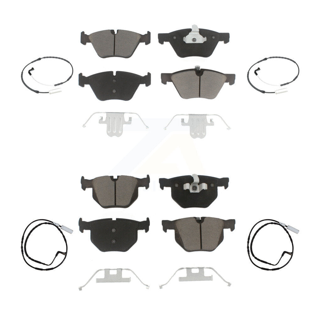CMX Front Rear Ceramic Disc Brake Pads And Wear Sensors Kit For BMW 330xi 335xi KCW-101623