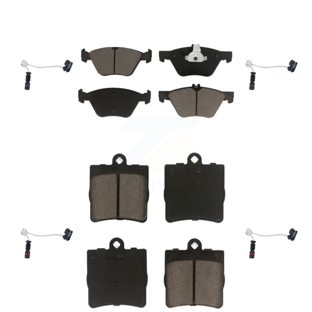 CMX Front Rear Ceramic Disc Brake Pads And Wear Sensors Kit For 2004 Chrysler Crossfire KCW-101624