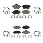 CMX Front Rear Ceramic Disc Brake Pads And Wear Sensors Kit For Mini Cooper With 294mm Diameter Rotor KCW-101632